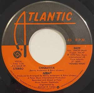 ABBA – Chiquitita / Lovelight – Atlantic - AT 3629 – 1979 45 RPM 7" Single - Picture 1 of 5