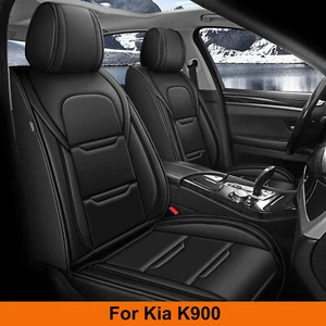 Breathable Car 5-Seat Covers Faux Leather Cushion Pad For KIA K900 2015-2020 - Picture 1 of 10