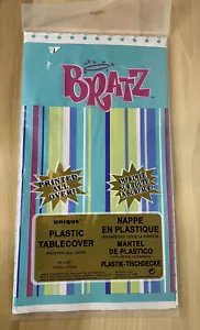 NEW IN PACKAGE 2004 BRATZ DOLLS BIRTHDAY PARTY PLASTIC TABLE COVER 54 X 84 - Picture 1 of 2