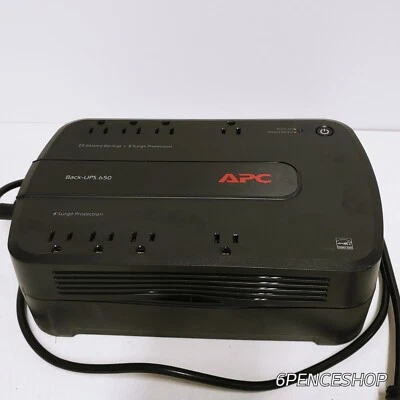 USED APC BE650G1 650VA 390W Back-UPS with 8-Outlet W WORKING BATTERY - Image 1 of 4