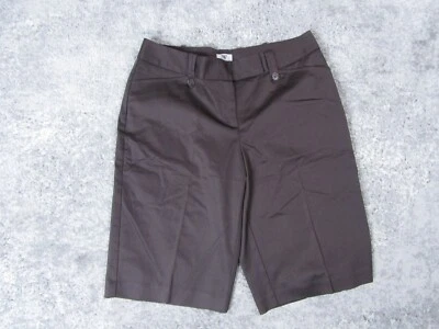 Worthington Shorts Womens 8P Chino Brown Petite Modern Fit Bottoms Casual Formal - Image 1 of 4