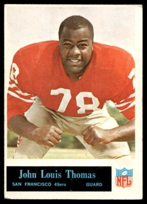1965 Philadelphia #181 John Thomas RC San Francisco 49ers VG-VGEX+ - Image 1 of 2