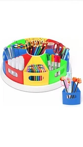 Rotating Desk Organizer for Kids Homeschool Organizers and Storage Kids Art. New - Picture 1 of 12