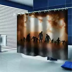 The Backs Of The Fire 3D Shower Curtain Waterproof Fabric Bathroom Decoration - Picture 1 of 9