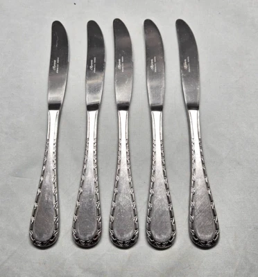 Cuchillos lisos modernos vintage Rogers Co Corea cubiertos de acero inoxidable Charisse 5 Foto 1 de 4