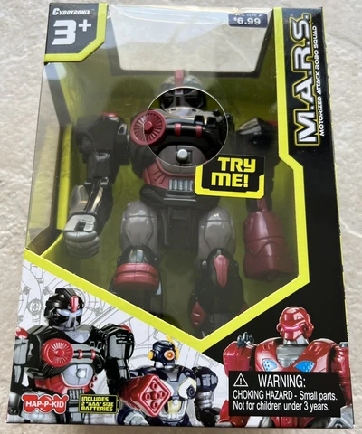 M.A.R.S. Motorized Walking Cyber Bot Attacks ***XSS Figure***New Unopened box Cover