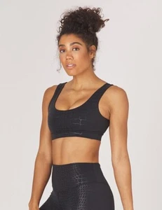 GLYDER Splendid BH, Schwarz Alligator Glanz Print, Neu mit Etikett, Gr. XS - Bild 1 von 4