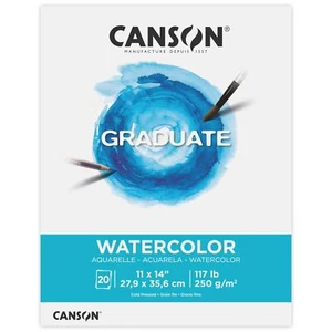 Graduate Watercolor Pad Foldover 11x14 inch 20 Sheets | Artist Paper for Adul... - Picture 1 of 6