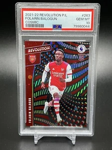 2021-22 Panini Revolution Folarin Balogun Rookie Cosmic /40 PSA 10 - Foto 1 di 2