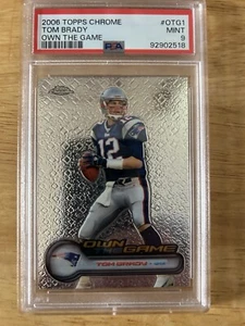 TOM BRADY 2006 Topps Chrome Own The Game - PSA 9 MINT Patriots #OTG1 - Picture 1 of 2