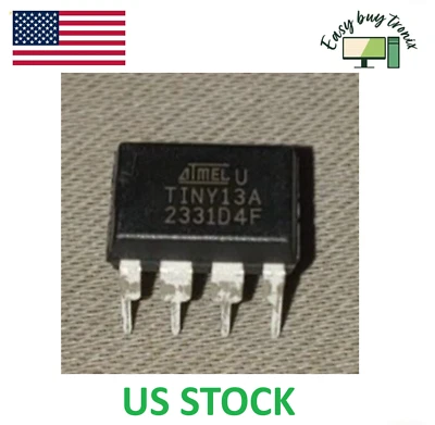 10Pcs NEW Atmel DIP-8 ATTINY13A-PU TINY13A-PU Microcontroller Microchip - Image 1 of 2