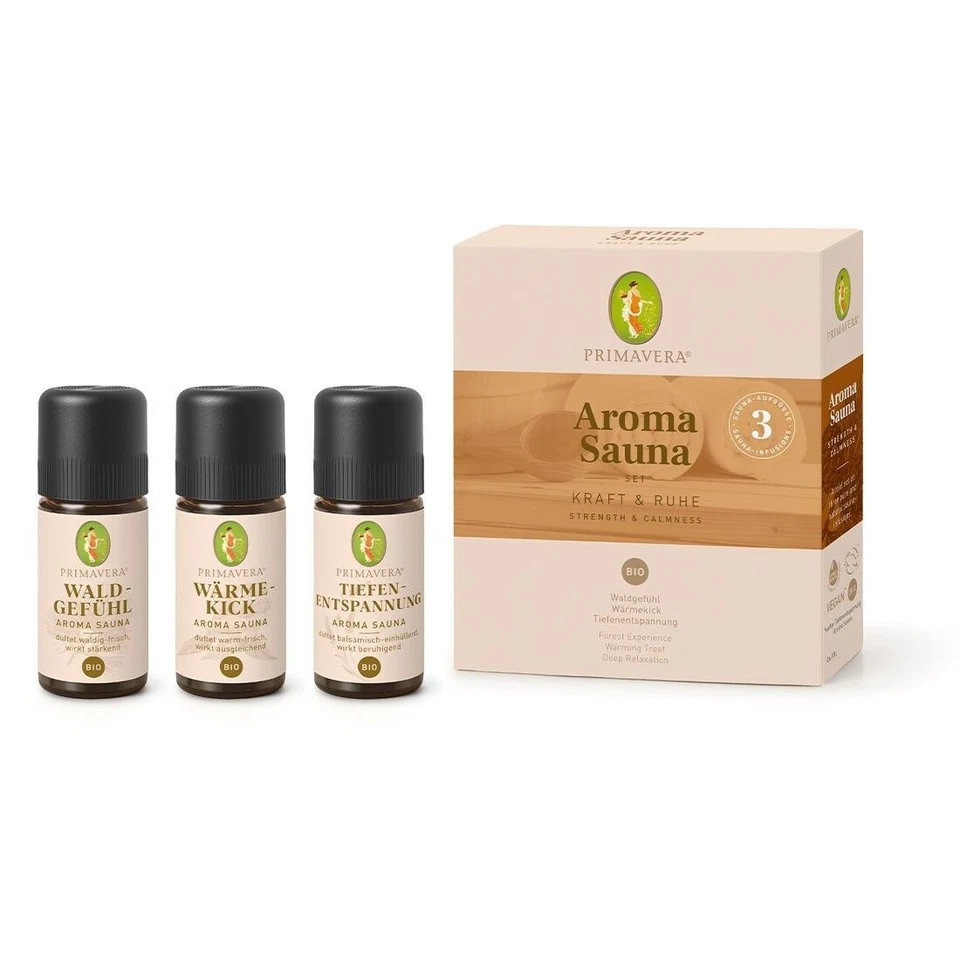 (463,33€/L) 30ml Primavera SET AROMA SAUNA Aufguss Konzentrat ätherische Öle - Bild 1 von 1