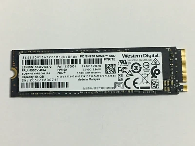 Western Digital PC SN730 SDBPNTY-512G-1101 512GB SSD M.2 2280 NVMe PCIe 3.0 x4 - Image 1 of 4