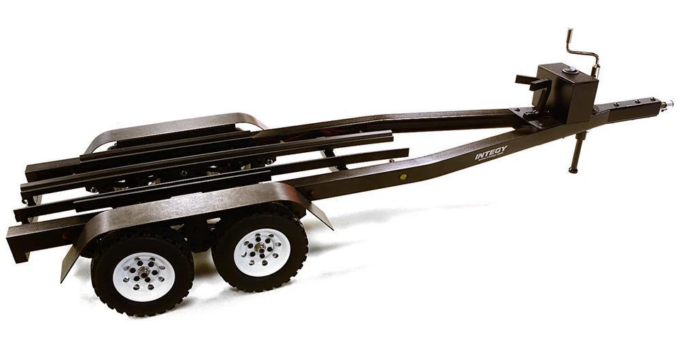 Integy RC C27640BLACK Dual Axle Boat Trailer Kit for 1/10 Scale RC 670x190x160mm