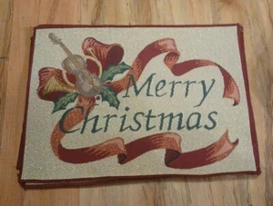 6 Kemp & Beatley  Christmas  Symphony  Merry Christmas  Placemats New 18x13 - Picture 1 of 6