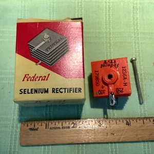 Federal FTR model 1236A-H selenium rectifier for tv use 250-300mA  - Picture 1 of 5