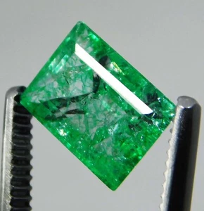 Piedra preciosa suelta esmeralda verde colombiana corte baguette de 4,65 quilates certificado natural ~ - Imagen 1 de 8