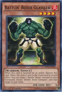 Battlin' Boxer Glassjaw MP14-EN003 X 3 Mint  1st  YUGIOH Common - Picture 1 of 1