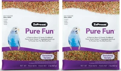 ZuPreem Pure Fun Bird Food 4lb Premium Fruit Blend Seeds for Small Birds - Image 1 of 4