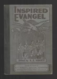 Inspired Evangel 1942 Hymnal Book Sheet Music 138 Songs w/Shape Notes RE Winsett - Foto 1 di 6