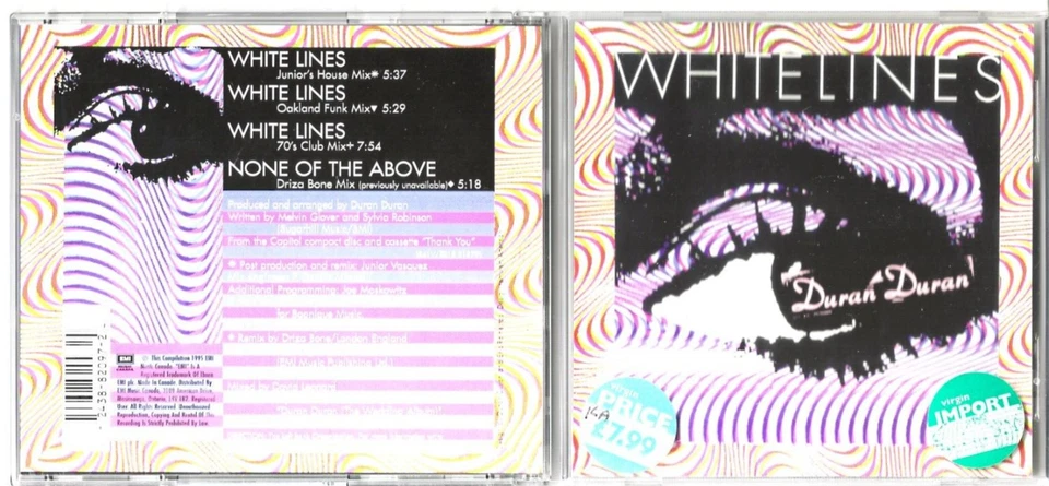 Duran Duran - White Lines - Scarce 1995 Canadian 4 track CD - Image 1 of 1