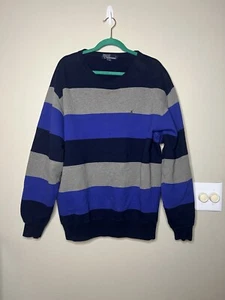 Felpa Y2K Vintage Polo Ralph Lauren oversize a righe grande - Foto 1 di 10