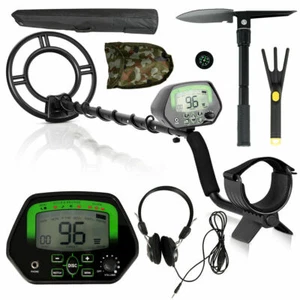High Accuracy Metal Detector Kit W/Display Waterproof Search Coil Headphone Bag - Picture 1 of 10