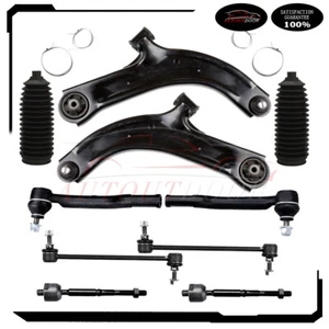 For 07-13 Nissan Cube & Versa 10x Front Suspension Kit Control Arms Tie Rod End - Picture 1 of 11
