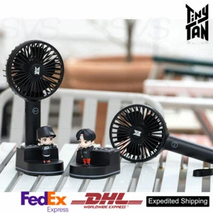 BTS TinyTAN Official Authentic Goods Cradle Handy Fan + Express Shiping - Picture 1 of 6