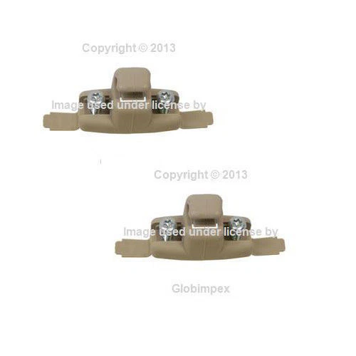 Зажим для солнцезащитного козырька BMW E46 M3 (1999-2006 гг.) бежевый слева и справа (комплект из 2) ПОДЛИННЫЙ - Изображение 1 из 1