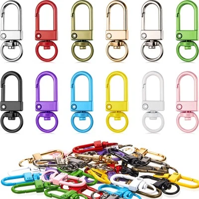 36 Pcs Metal Lobster Claw Clasps Lanyard Clips Swivel Snap Hooks for Keychains - Image 1 of 4