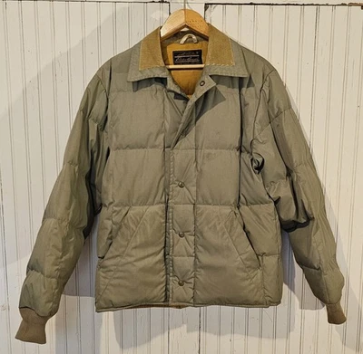 VTG Eddie Bauer Goose Down Jacket Quilted USA Coat Camping Hiking  - Image 1 of 4