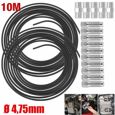 10M Bremsleitung Bremsrohr Stahl Ø 4,75mm + 10 Verschraubungen + 5 Verbinder - Bild 1 von 4