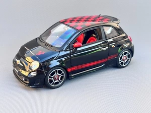 Burago Fiat 500 ABARTH Black 1/18 Scale Model - Picture 1 of 7
