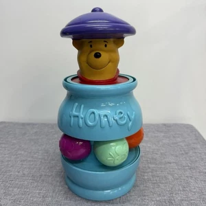 Disney Winnie Puuh Spinning Honey Pot Pop-Up Baby Spielzeug Mattel Vintage funktioniert - Bild 1 von 11