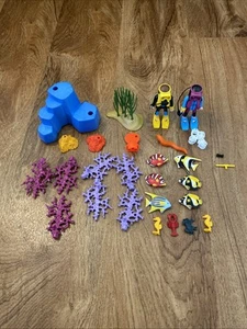 Vintage 1997 Playmobil 3953 Ocean Sea Life Taucher Riff fehlende Teile. Orig Karton - Bild 1 von 21