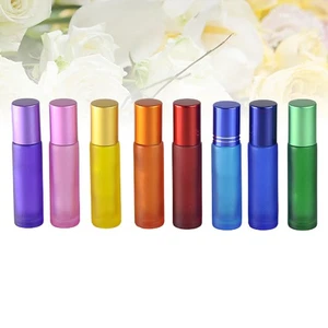 12Pcs Colorful Roll Bottles Empty Essential Oil Bottles for Travel Use - Picture 1 of 11
