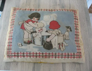 Ancien Coussin ou Edredon pour lit de Poupée année 50 - Foto 1 di 11
