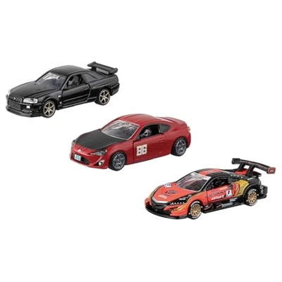 Takara Tomy Tomica Premium 10th Skyline GT-R BNR34 Toyota 86 GT ARTA NSX-GT Foto 1 de 4