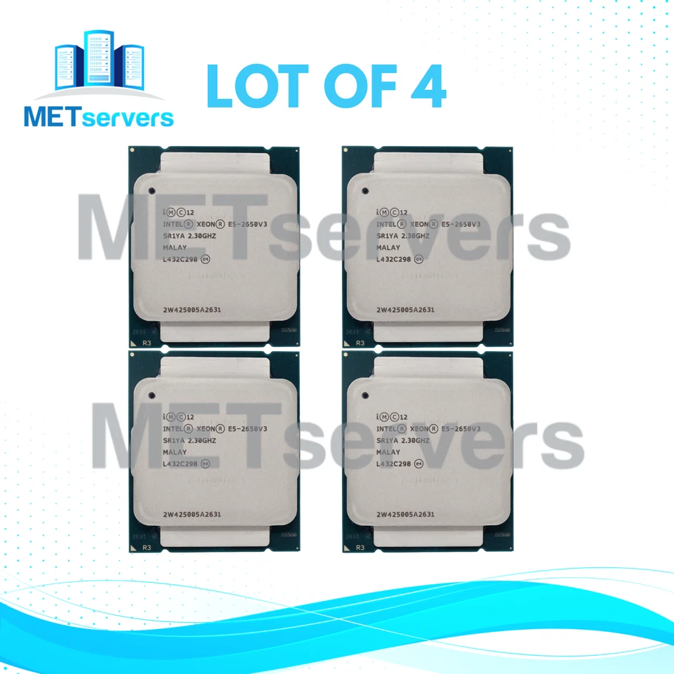 (LOT 4) Intel Xeon E5-2650v3 2.3GHz 10C LGA2011-3 (TESTED WORKING PULL) SR1YA - Image 1 of 1