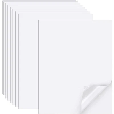 Inkjet Sticker Paper 40 Sheets 8.5x11 Inch Matte Full Sheet Labels for Laser and - Image 1 of 4