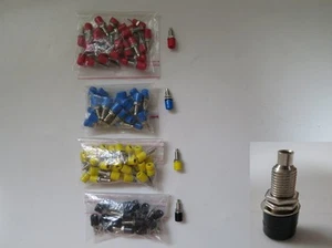 Boccole a banana attacco 6 mm giallo, blu, rosso, nero 11-4 #3930 - Foto 1 di 1