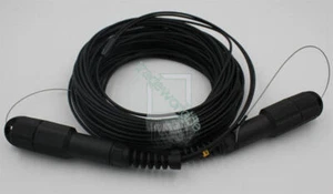 LC-LC UPC SM Duplex Armored Field TPU Optical Patch Cord Waterproof Head 250M - Afbeelding 1 van 1