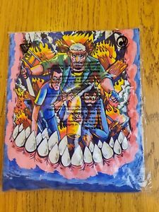 JAWS 'Inside the Creature' Tee Shirt Size small (blue)