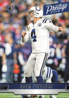2019 Panini Prestige #94 Adam Vinatieri Indianapolis Colts - Image 1 of 2