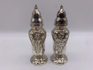 Vintage Trent Ornate Silverplate Salt and Pepper S&P Shakers - Picture 1 of 5