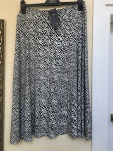 Brandneu mit Etikett Marks & Spencer Collection ROCK ELFENBEINFARBEN GEMISCHT GEPUNKTET GRÖSSE 20 ELASTISCHER BUND - Bild 1 von 5