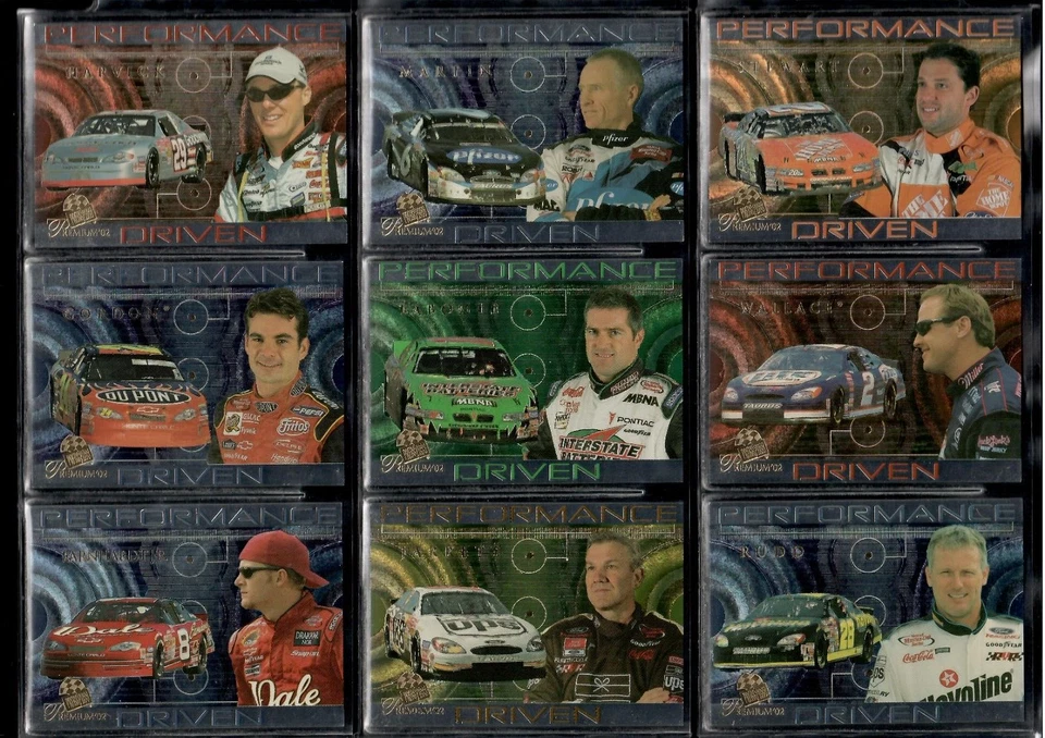2002 Press Pass Premium "Performance Driven" Nascar Insert Set  Jeff Gordon - Image 1 of 2