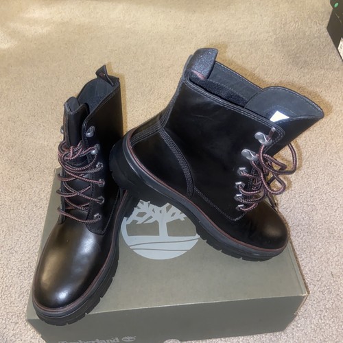 Timberland donna Malynn EK+ stivale medio impermeabile 'nero pieno fiore' taglia 6 5