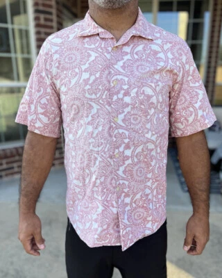 RARE Vintage Abercrombie & Fitch Button Up Shirt Floral Size M Reverse Print - Image 1 of 4